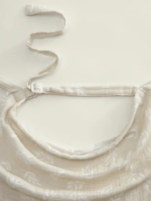 1件裝柔軟花卉印花蕾絲飾邊哺乳遮蓋巾，舒適親膚，適合新生兒餵哺，春夏四季通用汽車座椅遮陽簾，多功能嬰兒推車遮陽篷 - 彩色 - 查看 6