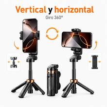 3-In-1 Selfie Stick With Tripod For Cell Phones, Dual LED Light, Bluetooth Remote Control - Ideal For Content Creators, Photos, And Videos - Negro - View 4