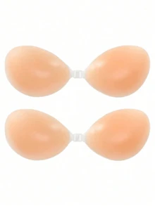 Almohadillas para el pecho con forma de gota de agua color nude, cierre frontal, adhesivo fuerte de silicona, efecto lifting, invisibles y sin costuras, adecuadas para vestidos sin espalda/sin tirantes/de novia - Multicolor - Ver 14
