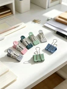 5 Pairs Heavy Duty Metal Clips, Food Packaging Bag Clips, Potato Chip Clips, Food Clips, Storage Clips, Clothing Clips - All With Soft Protective Covers, Perfect For Daily Home Use, Office Work And Student Textbook Storage - Multicolor 1 - View 4