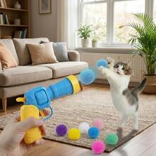 10pcs/200pcs Or 100pcs Set And 50pcs Set. Interactive Cat Toy Ball Launcher Set - Soft And Lightweight Balls, Suitable For Indoor And Outdoor Use. Ideal Gift For World Cup Party Or Wedding. Summer Home Travel Pet Play - Multicolor - View 6