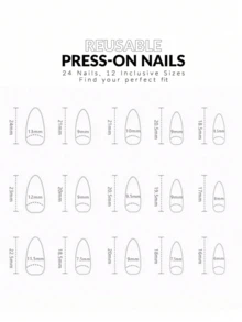 1pc/Box PINPAI 420pcs Hot-Selling Transparent Matte Square Almond Full Coverage Soft Gel Nail Tips, 12 Sizes, Nail Art Supplies, Press-On Nails - Clear - View 7