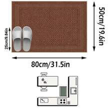 1 pieza Alfombra de área rectangular de arte clásico de Oriente Medio con diseño geométrico de rombos marroquíes - Suave de cachemira sintética lavable a máquina, adecuada para sala de estar, dormitorio, entrada, baño, pasillo, patio, cocina, interior y exterior, tapete de piso de gran tamaño para todas las estaciones, decoración del hogar - Multicolor - Ver 12