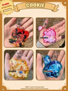 Cartoon Character Acrylic Keychain, COOKIE RUN, COOKIE KINGDOM, Anime Pattern, Car Keychain, Key Ring, Bag Pendant, Special Gift For Friends - Multicolor - View 3