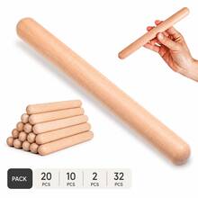 1-32 Pcs Of Classical Wooden Percussion Instruments, 8-Inch Rhythm Natural Hardwood Sticks, Musical Instruments, Musical Instruments, Otamatone, Silicone Finger Sleeves, Clapper Sticks - Multicolor - View 10