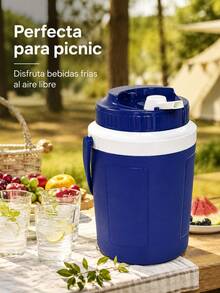 Botellas de agua isotérmicas profesionales diseñadas específicamente para uso en exteriores. Neveras portátiles de alto rendimiento para mantenerte fresco este verano. Neveras y cubos de hielo. Equipo para acampar al aire libre. Artículos esenciales para el verano. - Azul - Ver 5