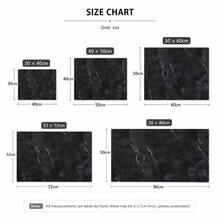 1pc Diatom Mud Dark Black White Marble Stove Top Cover Mat, Anti-Scratch Heatproof Waterproof Multi-Use Pad For Kitchen Laundry Washer Countertop - Multicolor - View 4