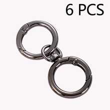 Set Kombinasi Gantungan Kunci Putar dan Cincin Pegas 4/6/10pcs, Gesper Perangkat Keras Tas Paduan Seng, Klip Pegas Cincin Logam Cincin Pegas Terbuka, Sempurna untuk DIY, Gantungan Kunci Logam Perhiasan Bentuk Logam Klip Pegas, Gantungan Kunci Logam Luar Ruangan, Gantungan Kunci Klip Tas Kait Rantai Anjing Gesper Cocok untuk Gantungan Kunci Tas Ponsel Kait Klip Tas Gesper Gantung, Aksesoris DIY Buatan Tangan, Halloween, Natal - MultiWarna - View 11