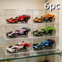 6-Piece Micro Particle Racing Car Building Blocks, Suitable For Desk, Display Cabinet, Home Decor, Perfect For Racing Car Enthusiasts And Building Block Players, Creative Gift For Children, Friends, Valentine's Day/Father's Day/Mother's Day/School Supplies/Wedding Season/Birthday Party, Recommended Gift For Major Holidays - Multicolor - View 15