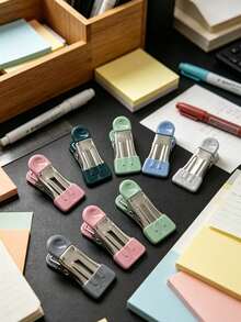 5 Pairs Heavy Duty Metal Clips, Food Packaging Bag Clips, Potato Chip Clips, Food Clips, Storage Clips, Clothing Clips - All With Soft Protective Covers, Perfect For Daily Home Use, Office Work And Student Textbook Storage - Multicolor 1 - View 6
