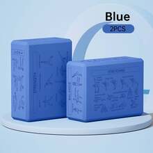 2pcs Yoga Bricks With 6-Sided Yoga Pose Guide, Beginner-Friendly Design, Soft Non-Slip With Beveled Edges, Suitable For Yoga, Meditation, Pilates And More, Helps Deepen Stretching And Improve Flexibility, Non-Slip Wear-Resistant High-Density Blocks, Enhances Flexibility Training Equipment, Lightweight Durable Support Blocks - Grey - View 9