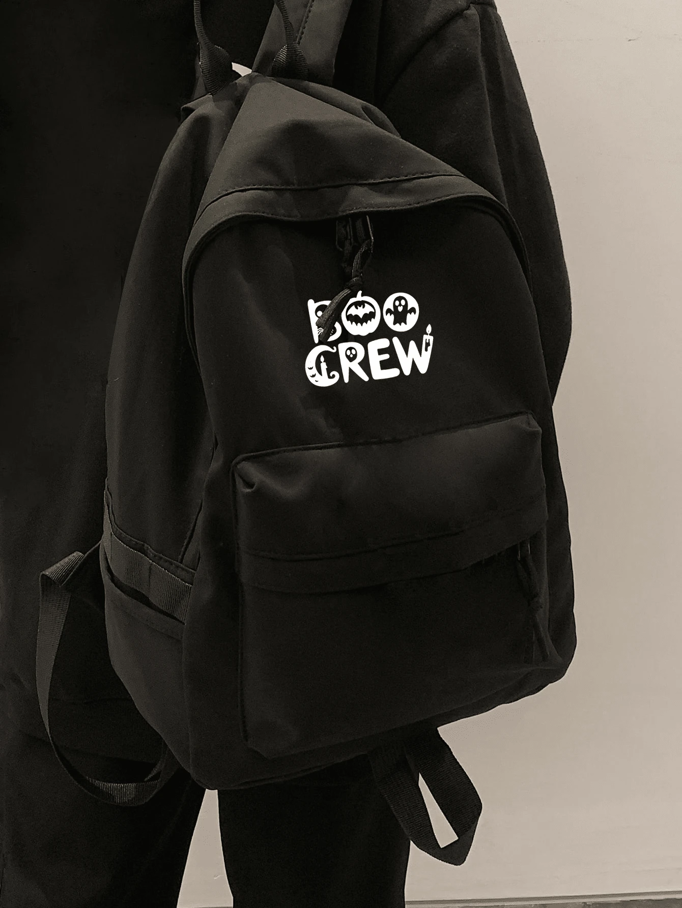 Boo Crew Fashion Backpack,Casual Printed Schoolbag With A Front Pocket,Lightweight Everyday Backpack-Perfect For Students On The Go And For Daily Use