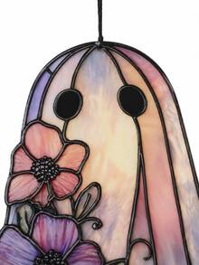 1pc Acrylic Ghost Flower Hanging Ornament, Floral Acrylic Pendant Decor, Cute Macaron Color Window Hanging, Bohemian Gothic Style Wall Hanging, Personalized Decorative Accessory, Witchy Room Decor, Pastoral Home Decor, Suitable For Plants, Windows, Kitchen, Bedroom Gift, Desktop And Wall Art - Style 2 - View 12