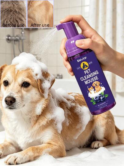 Waterless Pet Shampoo, Gentle Cleaning And Odor Removal, Softening And Fur Care, Suitable For Cats, Dogs And Young Pets. This Waterless Shampoo Is Specially Designed For Cats, Dogs And Young Pets. Its Gentle Formula Can Effectively Remove Surface Dirt And Eliminate Unwanted Odors, Keeping Pet Fur Smooth And Fluffy.