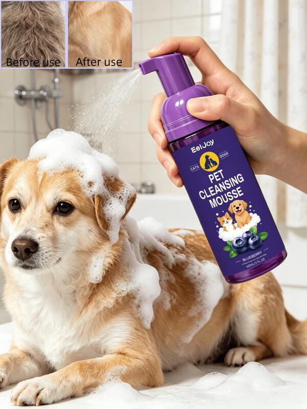 Waterless Pet Shampoo, Gentle Cleaning And Odor Removal, Softening And Fur Care, Suitable For Cats, Dogs And Young Pets. This Waterless Shampoo Is Specially Designed For Cats, Dogs And Young Pets. Its Gentle Formula Can Effectively Remove Surface Dirt And Eliminate Unwanted Odors, Keeping Pet Fur Smooth And Fluffy.