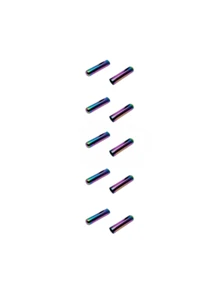 Stainless Steel Rope End Caps For Pants Waistband, Clothing, Bags, Hardware, Shoelaces, Casual Apparel, Hats, Metal Open Bullet Head - Multicolored Rope Ends - View 14