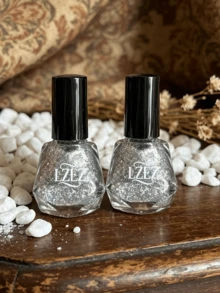 1 瓶水性指甲油 - LZEZ - 2026 新款 8ml 免烘烤可撕除長效快乾美甲油 學生適用 無酒精可撕除指甲油 - 銀色 - 查看 4