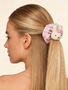 Miniso Hello Kitty Miffy 可愛髮圈 1入 多款可選 柔軟彈性 輕盈不傷髮 女用日常派對時尚髮飾 送禮首選 - style2 - 查看 2
