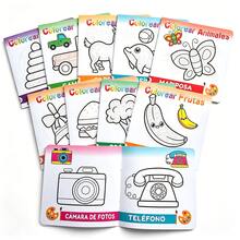 A 10-Volume Set Of Coloring Books Featuring Simple Drawings And Coloring Exercises Perfect For Learning To Draw And For DIY Coloring These Books Make Ideal Gifts For Christmas Thanksgiving And New Year-A Great Way To Foster Children's Hands-On Skills - Red and White - View 5