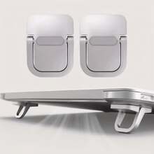 [Back To School Season] 2 / 4pcs Invisible Foldable Laptop Stand Portable Adhesive Laptop Riser Feet Ergonomic Adjustable Angle ABS Heat Dissipation Base Compatible With 13-17.3 Inch Laptops Tablets Phones Student Office Desktop Portable Computer Support Bracket - Computer Stand - View 5