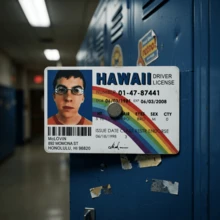 1件裝 McLovin 塑膠身分證卡－夏威夷駕照風格－趣味惡搞道具，防水且輕巧，適合派對、萬聖節、聖誕節、返校季等場合，亦可作為學習用品 - 單件 - 查看 7