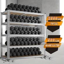 5-Tier Multifunctional Shelving Unit Size:180x90x40cm Convertible Into A Workbench Highly Suitable For Heavy Storage Thickened Detachable Loading Plate, Beam For Kitchen, Garage, Warehouse Or Supermarket Convertible To Workbench MDF Shelves - Silver 1 - View 8