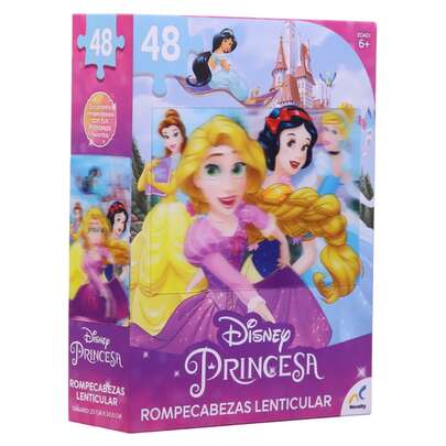 Novelty Disney Princesas Rompecabezas 3D Infantil 48 Piezas 1+ Jugadores 6+ Años