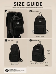 Boo Crew Fashion Backpack,Casual Printed Schoolbag With A Front Pocket,Lightweight Everyday Backpack-Perfect For Students On The Go And For Daily Use - Multicolor - View 10