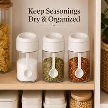 3/1pc Multi-Functional Seasoning Jars, Kitchen Spice Storage Containers - Multicolor - View 7
