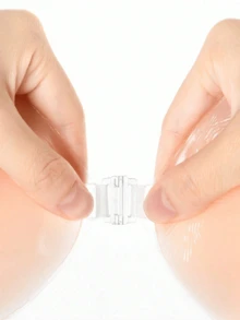 Almohadillas para el pecho con forma de gota de agua color nude, cierre frontal, adhesivo fuerte de silicona, efecto lifting, invisibles y sin costuras, adecuadas para vestidos sin espalda/sin tirantes/de novia - Multicolor - Ver 5