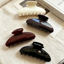 1pc/4pcs/12pcs Women's Hair Clips, 4.13in Matte Multicolor Crescent-Shaped Crescent Shark Claw Clips, Fairy Cute Lightweight Plastic Hair Clips, Fashion Versatile Premium Elegant Minimalist Hair Accessories, Suitable For Daily Wear, Outings, Casual, Party, Commute, Vacation, Face Washing, Bathing, Makeup, Outfit Matching, Hair Accessories, Headwear, Hair Claw - Multicolor - View 8
