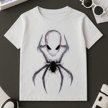 Dark Spider Print T-Shirt, 100% Premium Cotton, Men's Sizes 2 To XL - 白色 - 查看 1