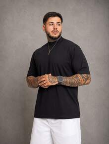 kit 5 camisetas oversized masculina premium estilo trap street maromba gringa inverno tendencia inverno frio dia dos pais presente - 5 pretos - Visão 4
