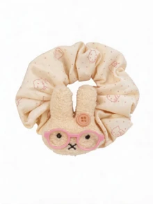Miniso Hello Kitty Miffy 可愛髮圈 1入 多款可選 柔軟彈性 高彈力輕量 不傷髮質 女款日常派對時尚髮飾禮物 - 樣式1 - 查看 6