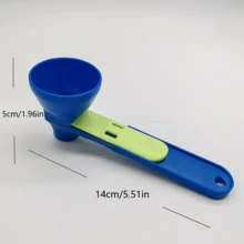 2-In-1 Protein Powder Sliding Funnel Scoop - Comes With 1 Or 2 Sliding Measuring Cups And Funnel, Suitable For Sports Drinks, Milk Powder And Nutritional Supplements, Made Of Durable PP Material, Perfect Kitchen Tool For Various Occasions - View 5