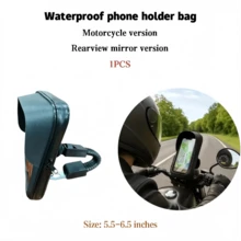 Tas Ponsel Tahan Air yang Dapat Diatur, Dudukan Ponsel Stang Sepeda Motor, Tas Navigasi Stang, Tas Ponsel Navigasi Spion Layar Sentuh, Tas Ponsel Tahan Air untuk Sepeda Motor/Sepeda, Hadiah Hari Ibu dan Ulang Tahun - MultiWarna - View 16
