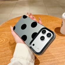 白地 黒丸 模様すまほ ケース,プレゼント用・自分用両方に大活躍,感あふれるキュートスマホケースPixel 9 Pro/16e/9A/Pixel 8 Pro/14 Plus/17/12 Pro/Pixel 8/Pixel 10/Air/16 Pro/14 Pro Max/Pixel 8a 5G/13/17e スマートフォンケースに対応 - ブラック - チェックする 5
