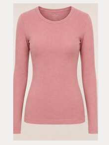 Women's Thermal Base Layer Blouse For Cold Winter - 粉色 - 查看 4