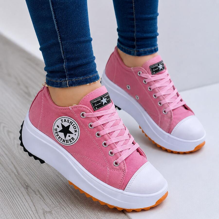 Women's Platform Casual Sneakers Taylor Run 2.0 Fashion Set - 粉色 - 查看 1