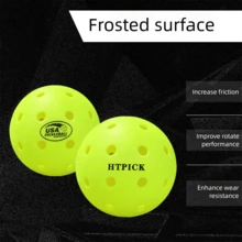 HTPICK A Box Of 3/6 Pickleballs, Made Of TPE Material, With USAPA Certification, Green Color, Crack-Resistant And Integrally Molded. It Is Very Suitable For Indoor And Outdoor Use, And Compatible With All Pickleball Paddles And Courts. - Multicolor - View 6