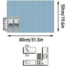 1pc European And American Classical Art Moroccan Distressed Diamond Lattice Pattern - Rectangular Soft Faux Cashmere Machine Washable Area Rug, Suitable For Living Room, Bedroom, Entryway, Bathroom, Hallway, Patio, Kitchen, Indoor Outdoor, All Season Large Size Floor Mat, Home Decor - Multicolor - View 17
