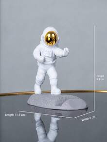 1pc Creative Astronaut Desktop Phone Stand, Space Theme Decorative Mobile Holder For Most Smartphones, Cute Desk Decor Phone Support For Watching Videos, Reading, Browsing And Video Calls, Suitable For Office Desk, Bedside And Dorm Room - Multicolor - View 10