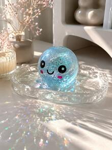 1pc Maltose Glitter Octopus Squishy Toy, Stretchable Sequin Ocean Animal Squeeze Toy, Stress Relief Fidget Toy - 彩色 - 查看 4