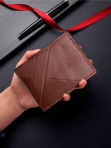 Compact Wallet For Men With Multiple Compartments - Brown - View 2