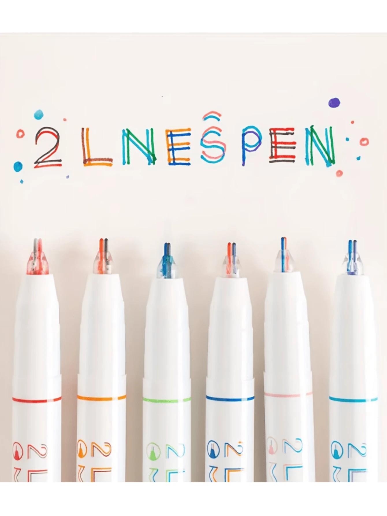 Random 1pc Dual-Line Colored Marker, Random Color - Vibrant Dual-Line 3D Effect, Single Head, Dual-Line Series, Perfect For Art, Office, And School Projects, Artistic Painting - Double-line Pen - View 1