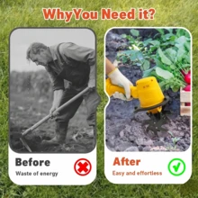 21V Electric Tillers & Garden Soil Loosening Machines - Power Upgrade - View 3