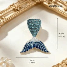 1pc/3pcs Shiny Cute Zinc Alloy Brooch, Exquisite Daily Wear Brooch For Women - Multicolor - View 11