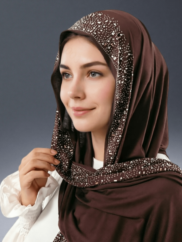 1 pieza Nuevo estilo Tamaño grande Jersey Hijab Chal Suave Casual unicolor Bufanda para mujer