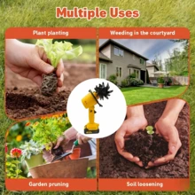 21V Electric Tillers & Garden Soil Loosening Machines - Power Upgrade - View 4