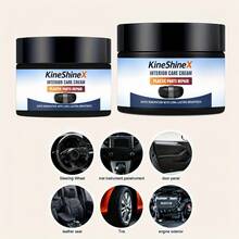 KineShineX 汽車內飾翻新蠟 | 塑膠零件修復劑、輪胎保護亮化劑、露營車裝飾修復劑、抗老化保養釉,多色適用於多款車型,持久亮澤 - 多色 - 查看 6